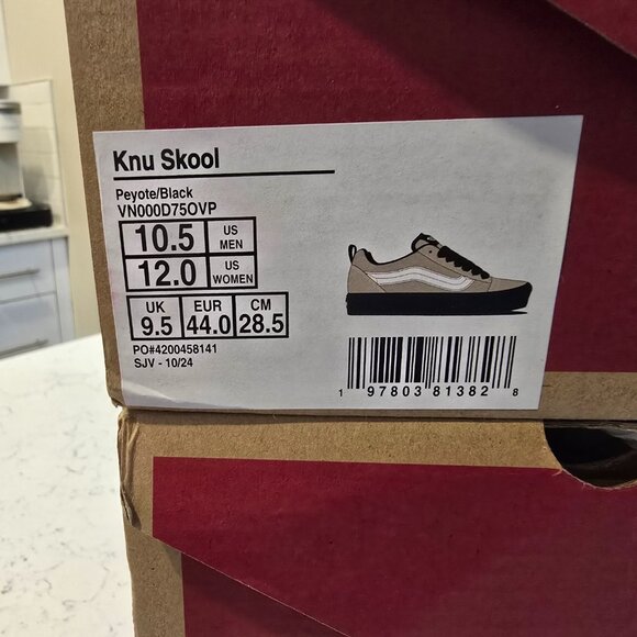 VANS Knu Skool Peyote Black Mens Size 10.5 VN000D75OVP Skate Shoes NEW RARE - Picture 11 of 11